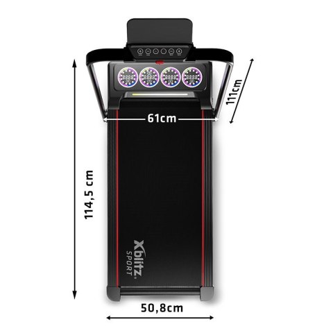 XBLITZ X-RUNNER 2, SKŁADANA DOMOWA BIEŻNIA ELEKTRYCZNA 2W1