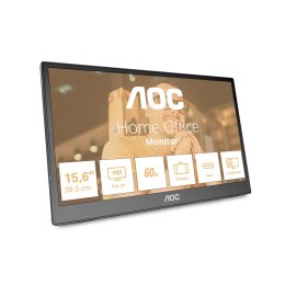AOC 16T3EA przenośny telewizor / monitor Czarny 39,6 cm (15.6