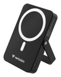 Verbatim Charge 'n' Go Magnetic Wireless Litowo-polimerowy (LiPo) 10000 mAh Bezprzewodowe ładowanie Czarny