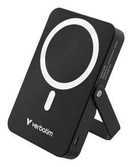 Verbatim Charge 'n' Go Magnetic Wireless Litowo-polimerowy (LiPo) 10000 mAh Bezprzewodowe ładowanie Czarny