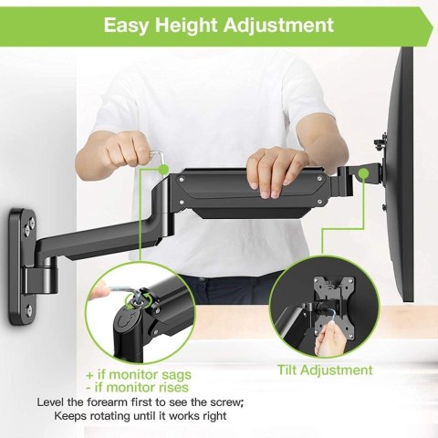 Techly ICA-LCD G112 uchwyt do telewizorów 81,3 cm (32") Czarny