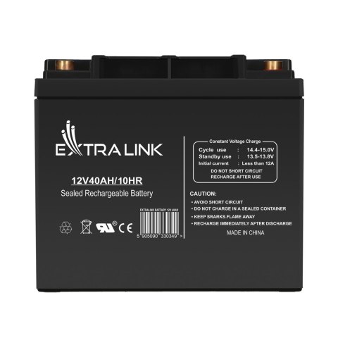 EXTRALINK AKUMULATOR BEZOBSŁUGOWY AGM 12V 40AH