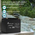EXTRALINK AKUMULATOR BEZOBSŁUGOWY AGM 12V 40AH