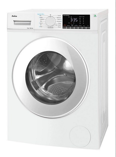 Pralka Amica WA5S814ALISH 8 kg 1400 obr/min Slim | SteamPowerPro | klasa A | silnik inwerterowy