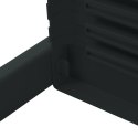 Wytrzymały stolik basenowy kawowy do ogrodu na taras z półką - CZARNY