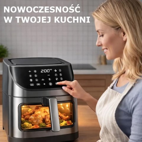 Extralink AIR FRYER FRYTKOWNICA BEZTLUSZCZOWA 8L 1800W 200 STOPNI