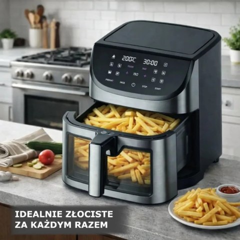Extralink AIR FRYER FRYTKOWNICA BEZTLUSZCZOWA 8L 1800W 200 STOPNI