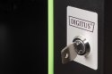 Digitus Szafa sieciowa wisząca Unique 19" 7U rack 600x450, drzwi szyba, czarny, niedzielona, złożona, 100kg
