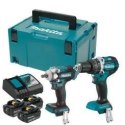 Zestaw Combo MAKITA DLX2359TJ1 18V 3x5,0Ah (DTW300+DHP484)