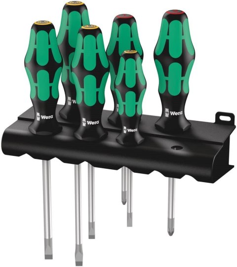 Zestaw wkrętaków Kraftform Lasertip + wieszak, 6 części