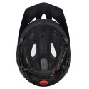 Kask rowerowy fullface z odpinanym daszkiem 57-62 cm - czarny