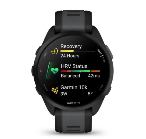 Zegarek Garmin Forerunner 165, 43mm AMOLED Black