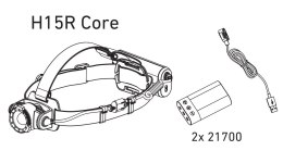 Latarka czołowa LEDLENSER H15R CORE czarna