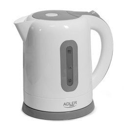 Adler CZAJNIK AD 1234 Standard kettle, Plastic, White, 2200 W, 1.7 L, 360° rotational base