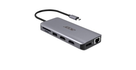 Acer 12-in-1 Type-C Dongle Przewodowa USB 3.2 Gen 1 (3.1 Gen 1) Type-C Srebrny