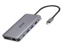 Acer 12-in-1 Type-C Dongle Przewodowa USB 3.2 Gen 1 (3.1 Gen 1) Type-C Srebrny