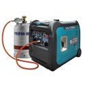 Könner & Söhnen KS 5500iEG S agregat prądotwórczy 5000 W 13,5 l Gazu płynny (LPG), Benzynowy Kolor Aqua, Czarny
