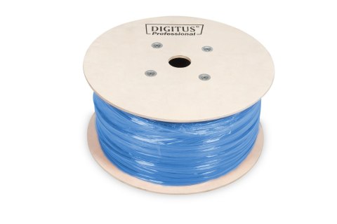 Kabel instalacyjny DIGITUS kat.6A, U/UTP, Eca, AWG 23/1, LSOH, 305m, niebieski, karton