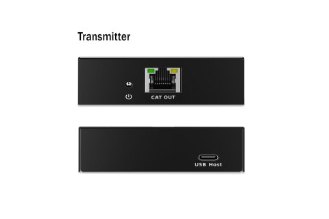 Przedłużacz (extender) po skrętce kat.6A USB 3.1 Gen1 do 100m, 3x USB-A, 1x USB-C do 5 Gbps, 1x RJ45 (Gigabit Ethernet) - zestaw