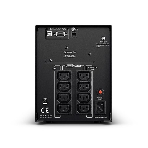 CyberPower PR1500ELCD zasilacz UPS Technologia line-interactive 1,5 kVA 1350 W 8 x gniazdo sieciowe