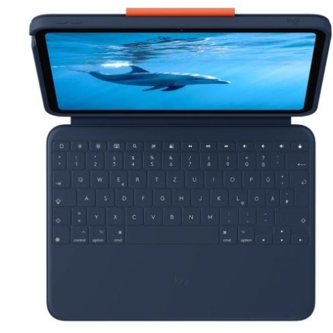 Logitech 920-011191 klawiatura do urządzeń mobilnych Smart Connector Niebieski