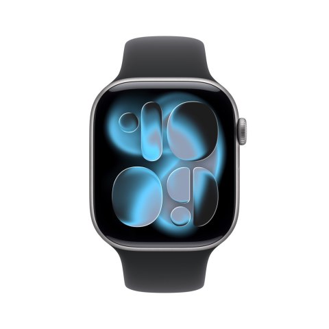 Apple Watch Series 11 GPS 46mm Space Grey Aluminium Case with Black Sport Band - M/L