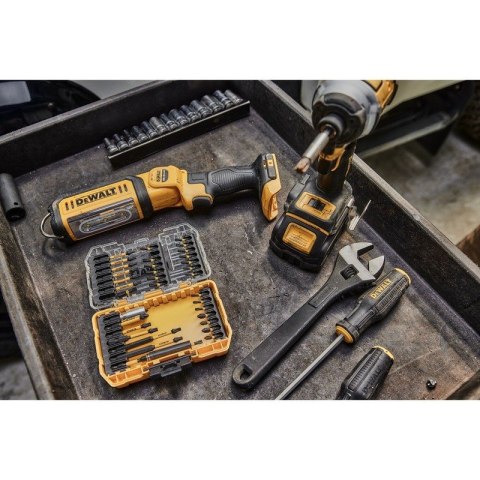 Zakrętarka akumulatorowa udarowa DEWALT DCF850NT-XJ klucz udarowy 1/4" 18V Czarny, Żółty