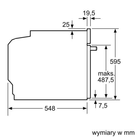 Piekarnik elektryczny Bosch HBA514BS3 Serie 4 71 l | termoobieg 3D | AquaStop | prowadnice teleskopowe | inox