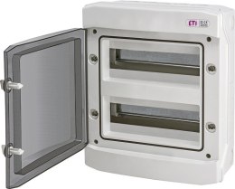 Rozdzielnia plastikowa NT 24M 2X12M IP65 IK07 384x319x144, drzwi dymne, biały, DIDO 1500VDC