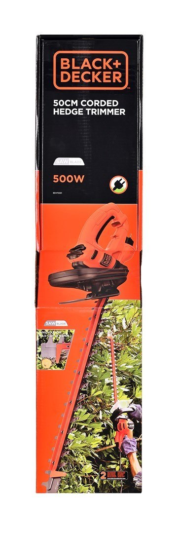 Elektryczne nożyce do żywopłotu 500W, 50cm BEHTS301-QS BLACK+DECKER