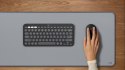 Logitech 920-012239 klawiatura Dołączona myszka Uniwersalne RF Wireless + Bluetooth QWERTY Amerykański międzynarodowy Grafitowy