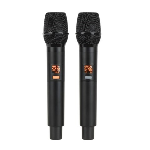 V-TONE BQ12 GO MP3 - Kolumna aktywna akumulatorowa czarna, Bluetooth, TWS, USB, SD, DSP, AUX, pilot na podczerwień, 2x mikrofon 