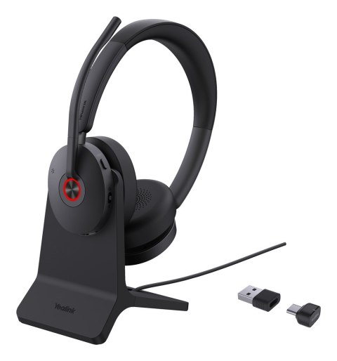 Słuchawki Yealink BH74 + Stand UC USB-C/A USB Type-C / USB Type-A Bluetooth Podstawka do ładowania Czarne (1208684)
