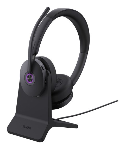 Słuchawki Yealink BH74 + Stand UC USB-C/A USB Type-C / USB Type-A Bluetooth Podstawka do ładowania Czarne (1208684)