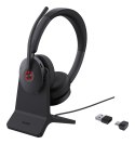 Słuchawki Yealink BH74 + Stand UC USB-C/A USB Type-C / USB Type-A Bluetooth Podstawka do ładowania Czarne (1208684)