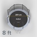 REBEL ACTIVE TRAMPOLINA PRO 8FT/244CM, SIATKA, DRABINKA RBA-8001