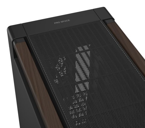 ASUS ProArt PA602 Wood Edition Modern Black - Metal Panel Midi Tower Czarny, Drewno