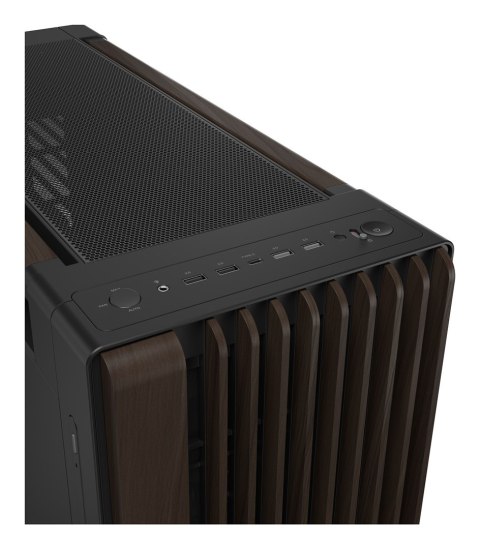 ASUS ProArt PA602 Wood Edition Modern Black - Metal Panel Midi Tower Czarny, Drewno