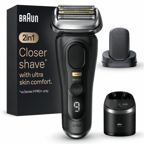 Braun Series 9 Pro+ 9590cc Wet & Dry Golarka foliowa Przycinarka Czarny