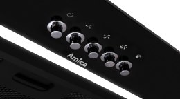 Okap do zabudowy AMICA OMP6255BG 60 cm | LED | czarny