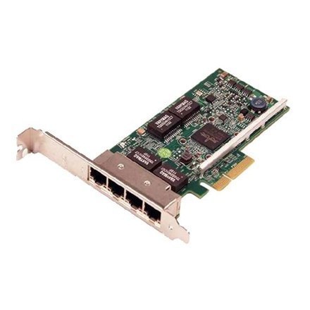 Dell Broadcom 5719 Quad Port 1 Gigabit Network Interface Card Full Height, Cuskit PCI Express