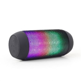 Gembird Bluetooth speaker with LED light effects Bluetooth, Portable, Black