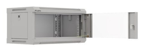 LANBERG SZAFA INSTALACYJNA RACK WISZĄCA 19" 4U 540X350 SZARA DRZWI PRZESZKLONE (FLAT PACK)