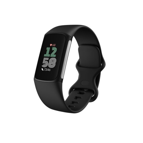Lokalizator aktywności Fitbit Charge 6 z silikonowym uendelighedsband, obsydian, Bluetooth, NFC, 37.64 g