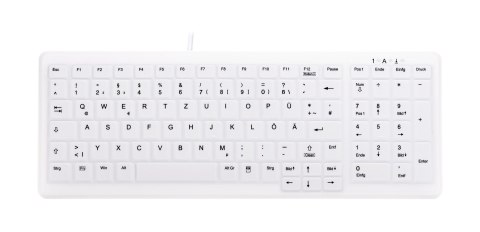CHERRY AK-C7000 klawiatura Medyczna USB QWERTZ Niemiecki Biały