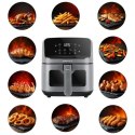 ELDOM FRYTKOWNIC BEZTŁUSZCZOWA FR45 FRITELO 1500W REGULACJA TEMP 80-200°C SZKLANE OKNO W POJEMNIKU DOTYKOWY PANEL STERUJĄCY
