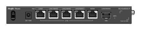 Ruijie Networks RG-EG406XS-P ruter 2.5 Gigabit Ethernet Czarny