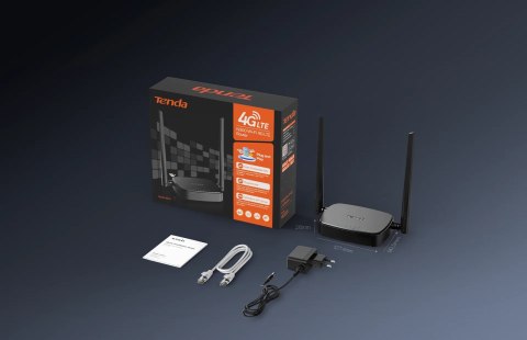 Tenda 4G05 router bezprzewodowy Fast Ethernet Jedna częstotliwości (2,4 GHz) Czarny