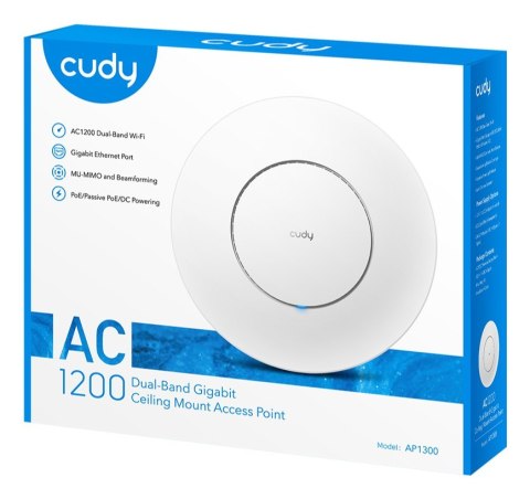 Access Point CUDY AP1300 AC1200 Dual Band Wi-Fi 1xGigabit Mesh
