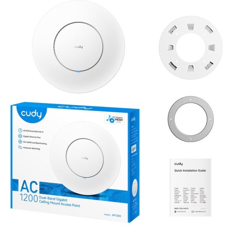 Access Point CUDY AP1300 AC1200 Dual Band Wi-Fi 1xGigabit Mesh
